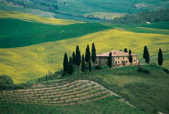 toskánský venkov